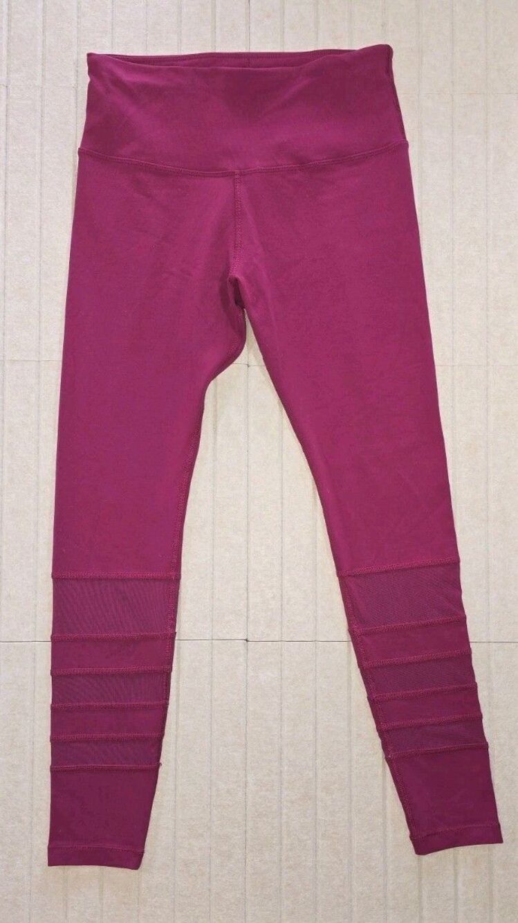 Lorna Jane Yoga Workout Women’s High-Rise 7/8 Ankle Leggings Pink S Compression